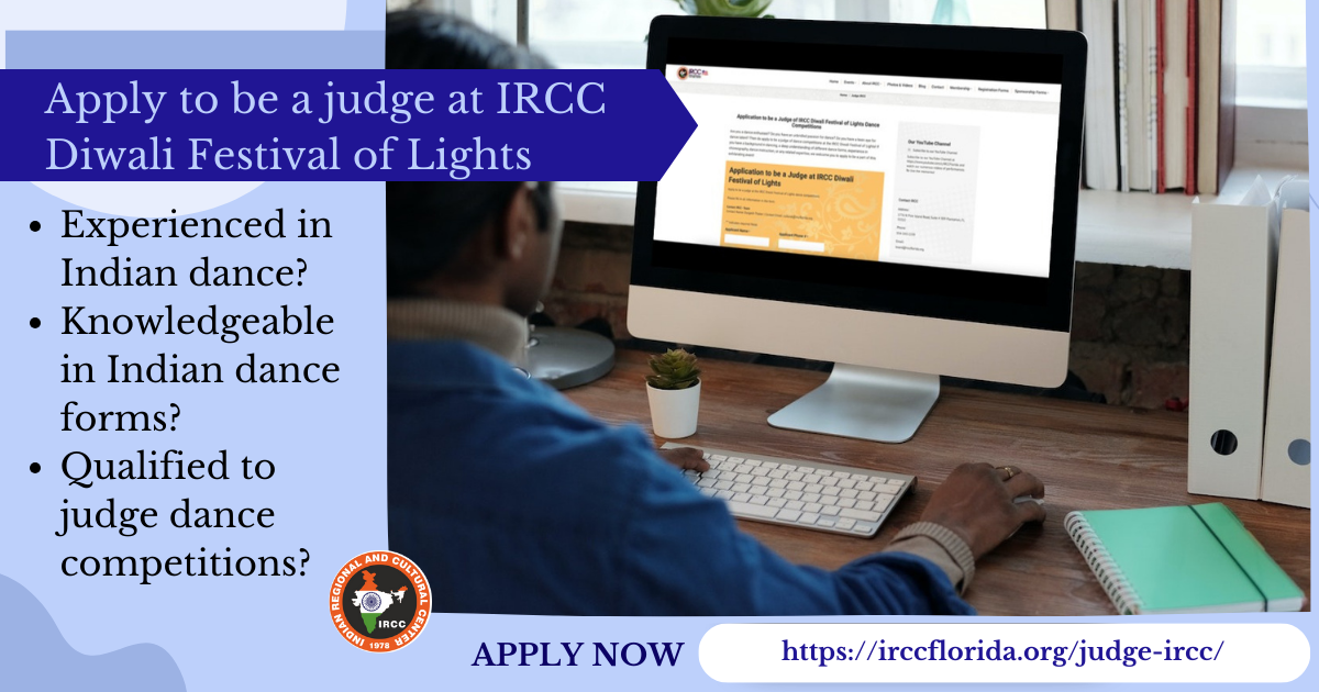 Call for Judges IRCC Diwali Festival of Lights Dance Competitions! IRCC